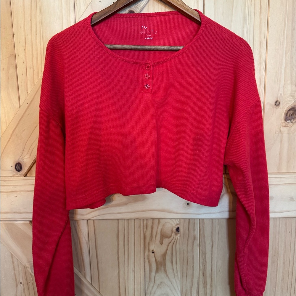 Rue21 Vibrant Red Crop Top